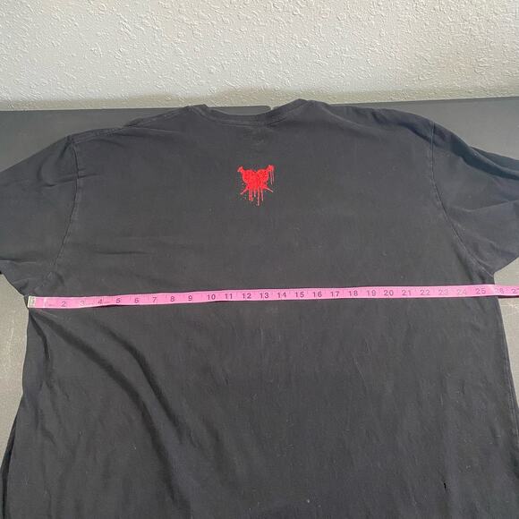 Black Ink Addict Streetwear T shirt short sleeve Red White Dan Henk Gun Gore - Picture 3 of 6